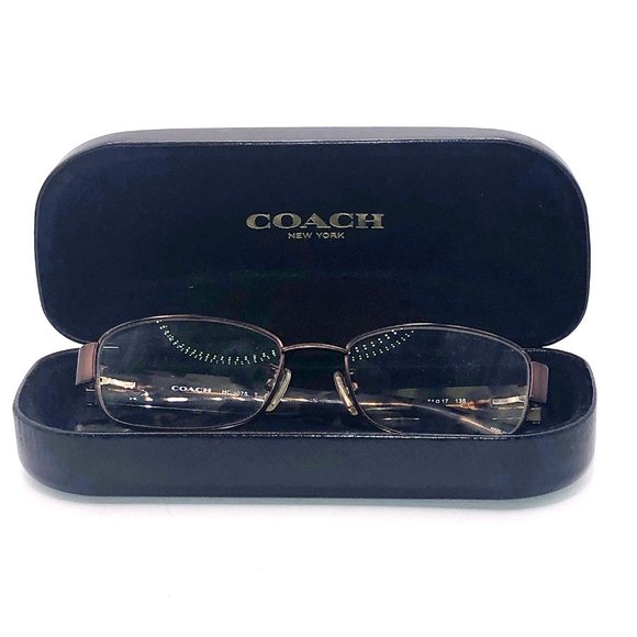 COACH HC 9075 eyeglass frames with case 92253 satin brown dark vintage tort - Picture 9 of 16